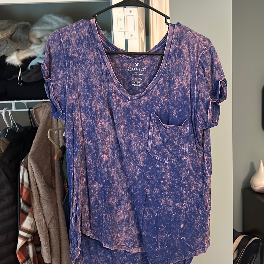 American Eagle Soft & Sexy Distressed Tee